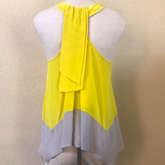 100% Silk Colorblock Blouse - Picture 2 of 9